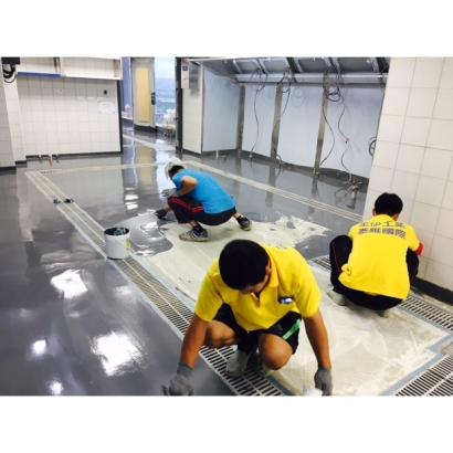 3U - 防霉抗菌工業地坪-材料鋪設
